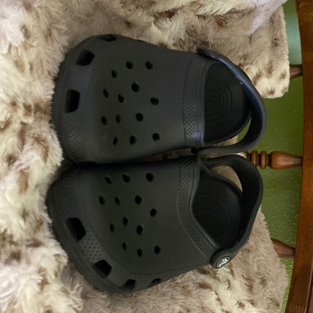 Black Crocs used a few times like new
